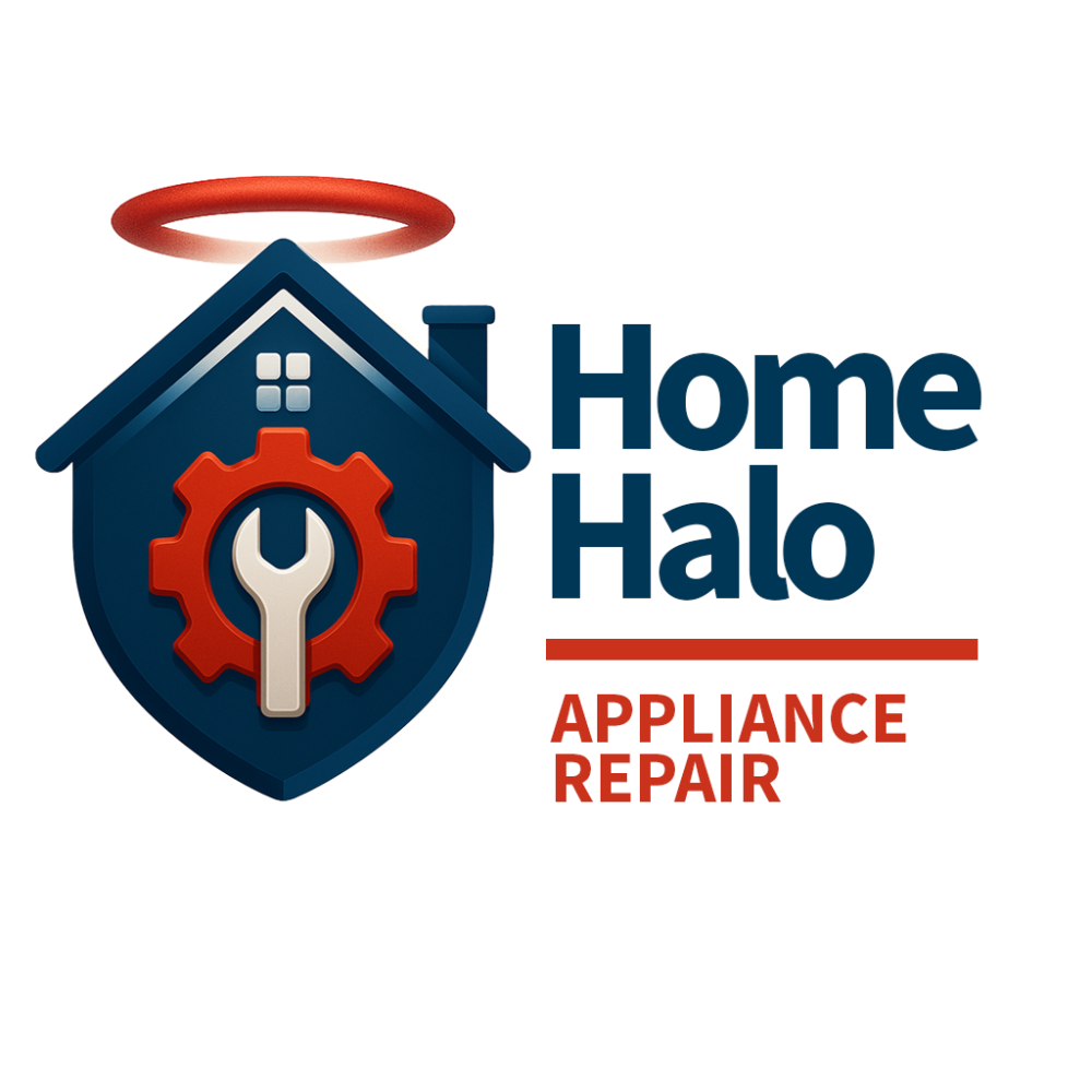 HomeHalo logo and appliance repair brand graphic for local service recognition